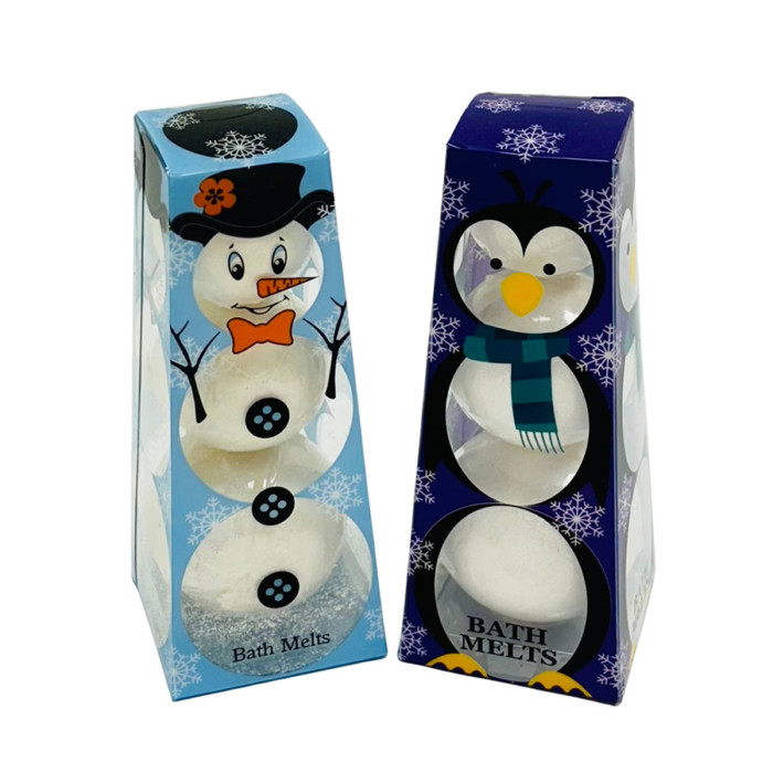 Novelty Bath Melts Snowman and Penguin