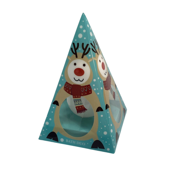 Reindeer Bubble Bath & Bath Fizzer Duo Set